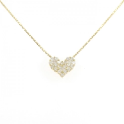 K18YG Dây chuyền trái tim kim cương 0.25CT - Hàng hiệu Chính hãng