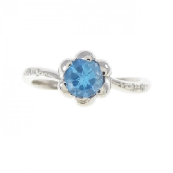 Nhẫn Blue Topaz Hoa PT900 - Hàng hiệu Chính hãng 854022