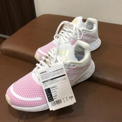 Giày thể thao siêu nhẹ adidas nữ size 36 chính hãng màu trắng hồng nhạt 144215