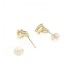 K18YG Đá màu Bông tai - Hàng hiệu Chính hãng 868232