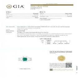 Nhẫn Emerald PT900 0.969CT Xuất xứ Colombia - Hàng hiệu Chính hãng 853900