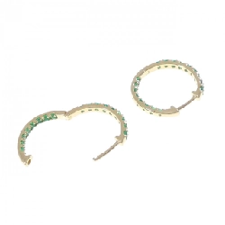 K18YG Bông tai Ngọc lục bảo 1.20CT - Hàng hiệu Chính hãng 867683