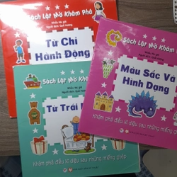 Sách 3 cuốn Lật mở khám phá dạy trẻ từ vựng