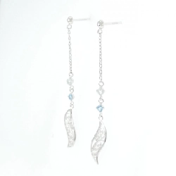 K14WG Bông tai Topaz Trắng - Hàng hiệu Chính hãng 869665