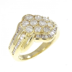 Nhẫn kim cương K18YG 1.07CT