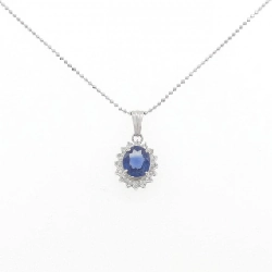 Dây chuyền Sapphire PT900/K18WG 1.02CT - Hàng hiệu Chính hãng