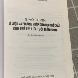 GIÁO TRÌNH LÍ LUẬN VÀ PHƯƠNG PHÁP GIÁO DỤC THỂ CHẤT  CHO TRẺ EM LỨA TUỔI MẦM NON 545450