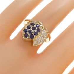 Nhẫn Sapphire K18YG 0.70CT - Hàng hiệu Chính hãng 854268