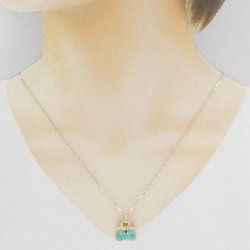 K18YG Mặt dây chuyền đá màu - Hàng hiệu Authentic 860204