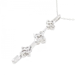 K18WG 2WAY Hoa Đá Quý Kim Cương Dây Chuyền 0.50CT - Hàng hiệu Chính hãng 862083