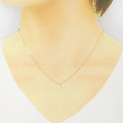 K18YG Solitaire Dây chuyền kim cương 0.1CT - Hàng hiệu Chính hãng 861894