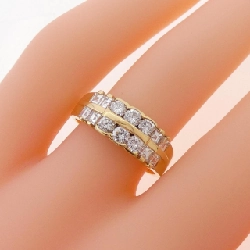 Nhẫn kim cương K18YG 0.47CT 670200