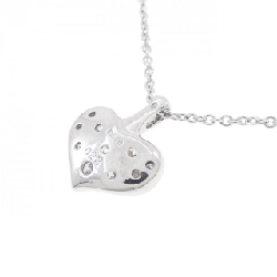 Dây chuyền kim cương hình trái tim K18WG 0.22CT - Hàng hiệu chính hãng 862341