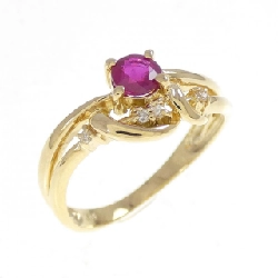 Nhẫn Ruby K18YG - Hàng hiệu Chính hãng