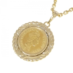 K18YG(枠) Dây chuyền đồng xu - Hàng hiệu Authentic 856168
