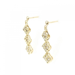 K18YG Bông tai Hoa Kim cương 0.60CT - Hàng hiệu Chính hãng 868073