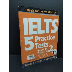 [Sách Cũ SCGR] Ielts 5 practice tests, general set 2 mới 80% ố rách góc gáy 2017 HCM1710 HỌC NGOẠI NGỮ