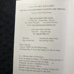 Cán cân giữa Tài và Đức- Thích Chân Quang 1044408