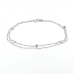 K18WG Dây chuyền hình trái tim - Hàng hiệu Authentic 869924