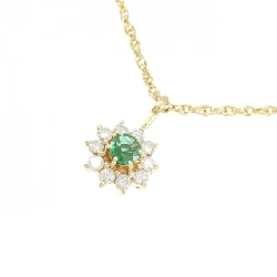 K18YG Emerald Necklace 0.13CT - Hàng hiệu Authentic 858413