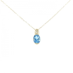 K18YG Blue Topaz Necklace - Hàng hiệu Authentic