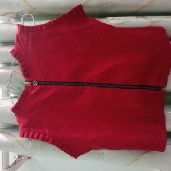 Áo croptop không tay khóa kéo 24371