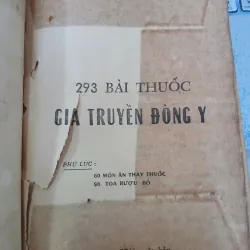 293 BÀI THUỐC GIA TRUYỀN ĐÔNG Y - ĐAN TƯỜNG 936532