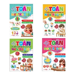Bộ 4 cuốn Chinh Phục Toán Theo Phương Pháp Giáo Dục Thông Minh Montessori Cho Trẻ 3-6 Tuổi - Kèm sticker [TSTK]
