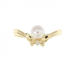 Nhẫn ngọc trai Akoya K18YG 4mm 673373