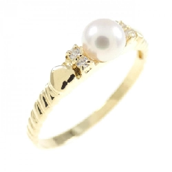 Nhẫn ngọc trai Akoya K18YG 4.3mm