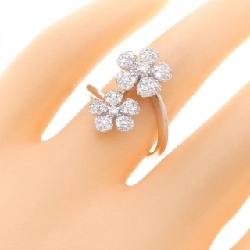 Nhẫn kim cương hoa K18WG 0.65CT 672624