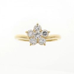 Nhẫn kim cương hoa K18YG 0.50CT 667266