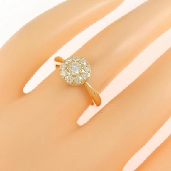 Nhẫn kim cương hoa K18YG 0.50CT 668599