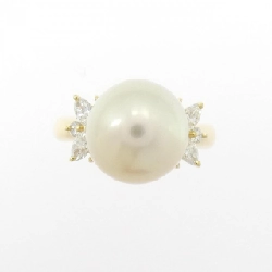 Nhẫn ngọc trai trắng K18YG 10.6mm - Hàng hiệu Authentic 854367