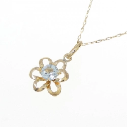 K18YG Hoa Xanh Topaz Dây Chuyền - Hàng hiệu Chính hãng 850479