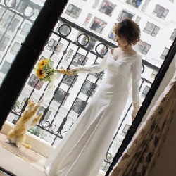 Váy cưới trắng ren siêu đẹp 603
