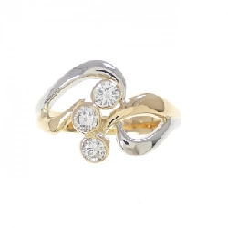 Nhẫn kim cương K18YG/PT900 0.30CT - Hàng hiệu Authentic 854809