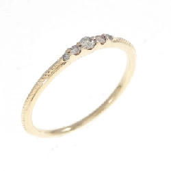 Nhẫn kim cương K10YG 0.07CT - Hàng hiệu Authentic