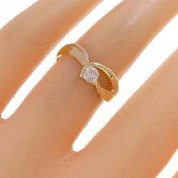 Nhẫn kim cương K18YG 0.20CT - Hàng hiệu Authentic 852011