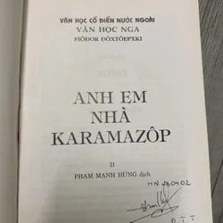 Anh em nhà karamazop. Bộ 2 tập bìa cứng. 2a3 599652