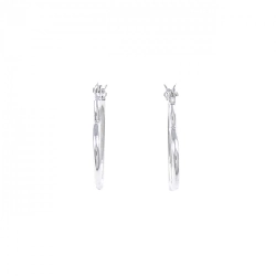 K18WG Khuyên tai hình trái tim - Hàng hiệu Chính hãng