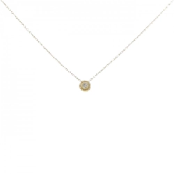 K18YG Solitaire Dây chuyền kim cương - Hàng hiệu Chính hãng