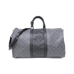 Túi du lịch Louis Vuitton Monogram Eclipse Reverse Keepall Bandoulière 50cm M45392 - Hàng hiệu Authentic