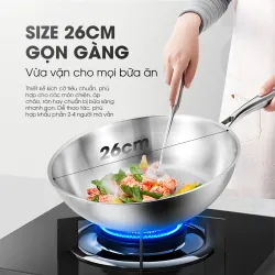 Kalite ECO26 – Chảo rán inox liền khối cao cấp 734556