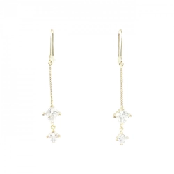 K18YG Bông tai Cubic - Hàng hiệu Chính hãng