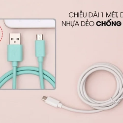 Cáp Micro 1M AVA LTPL-05X xanh (Mới 100%) giá gốc 50K giảm còn 39K 331161