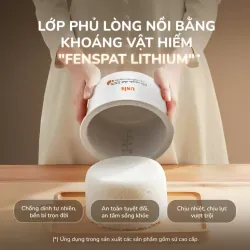 Nồi Cơm Điện Lòng Gốm UNIE URC818 – Dung tích 1,8L, Chống Dính Tự Nhiên 573059