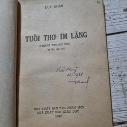 Tuổi Thơ im lặng|  Duy Khán |  sách bao cấp 322698