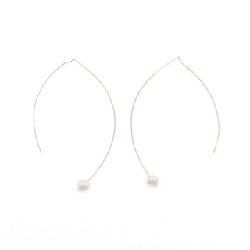 Agat Bông tai Ngọc trai nước ngọt 6.3mm - Hàng hiệu Chính hãng