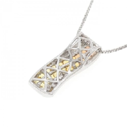 Dây chuyền Sapphire K18WG 0.65CT - Hàng hiệu Chính hãng 858470